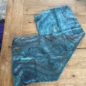 Kashmiri Blue Paisley Scarf